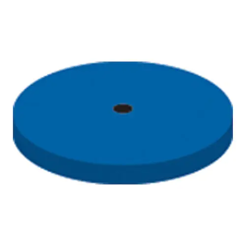 Kerr NTI Polisher Wheel, 220 Grit, Blue, Unmounted, 10/Pkg, P0401