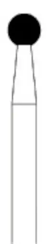 NTI Diamond Rotary Instrument, Round FG, Coarse Grit, 801-023, 5/Pkg