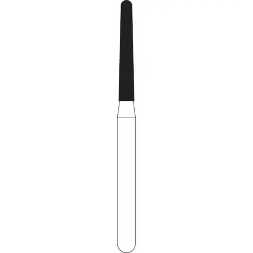 NTI Diamonds Long Round End Taper FG, Fine Grit, 856L-014, 5/Pkg