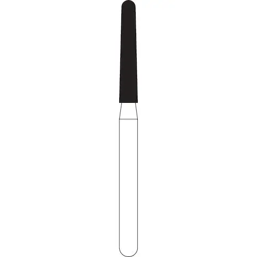 NTI Diamonds Long Round End Taper FG, 856L-016, Medium, 5/Pkg
