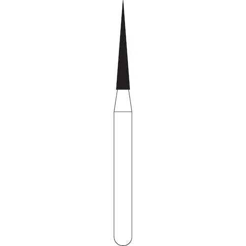 Kerr NTI Needle FG Diamond Bur, Medium Grit, 858-012, 5/Pkg