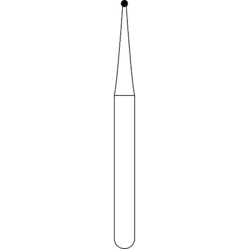 NTI 2-Piece Operative Carbide Burs FG, Round, 1/4, 100/Pkg, H0.25-005FG