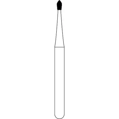 NTI 2-Piece Operative Carbide Burs FG, 330 Pear, 100/Pkg, H330-008FGSS