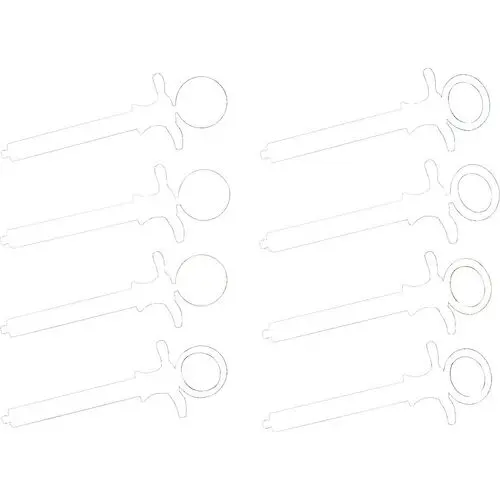 GripRite Aspirating Syringe, Cook-Waite, Petite, Red Silicone Grips, 1 Each, 76-42
