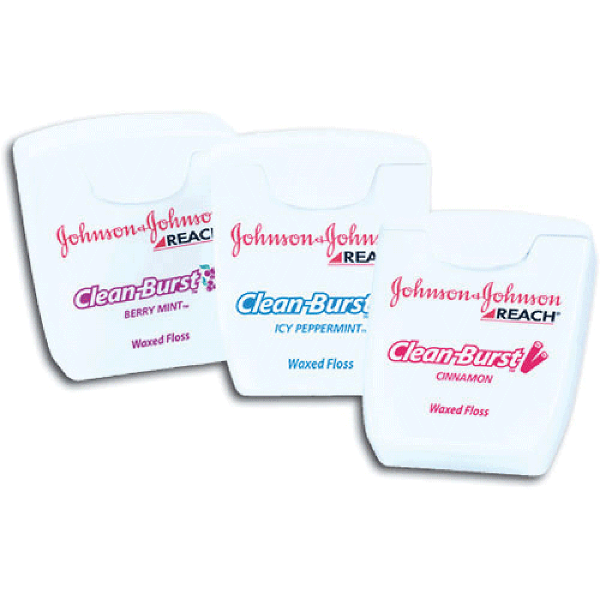 REACH Clean Burst Waxed Dental Floss, Cinnamon, 5 yd, 144/Case, 211896600