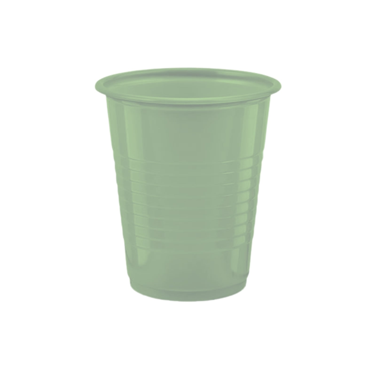Plastic Cups, 5 oz, Green, 1000/Case