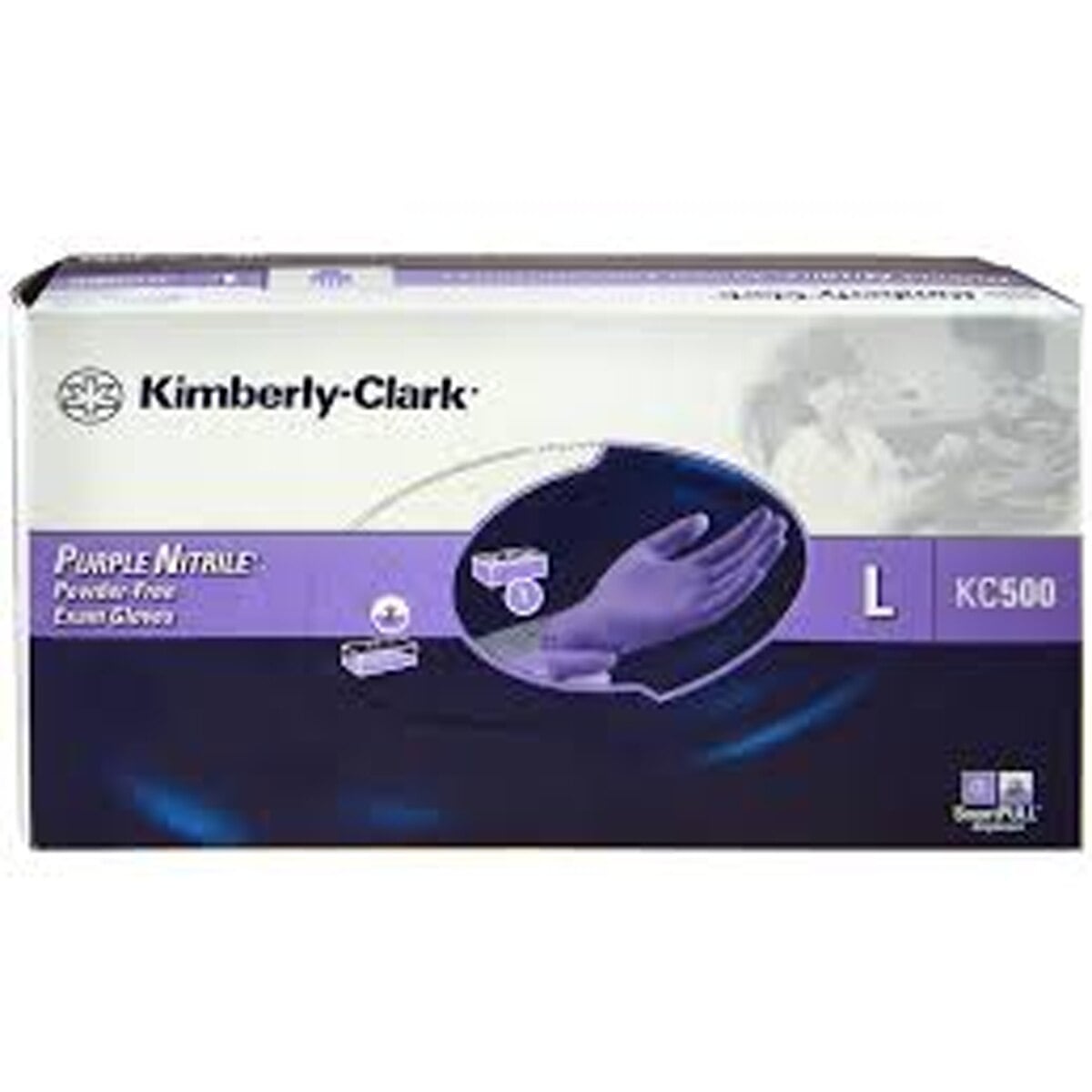 Halyard KC500 Purple Nitrile Exam Gloves, Sterile, Powder Free, Small, 50 Pair/Box, 55091