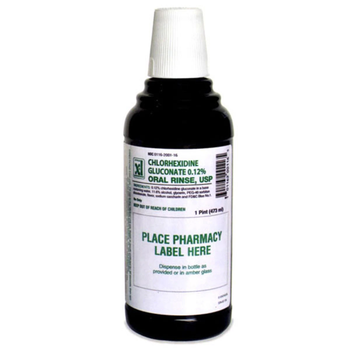 3D Dental Chlorhexidine Gluconate 0.12% Oral Rinse, 16 oz Bottle