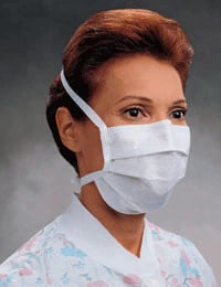 Halyard SoSoft Earloop Procedure Masks, White, 50/Box