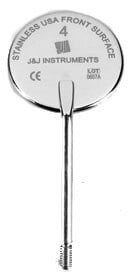 House Brand #5 Mirror Simple Stem Front Surface, Stainless Steel, Box of 12