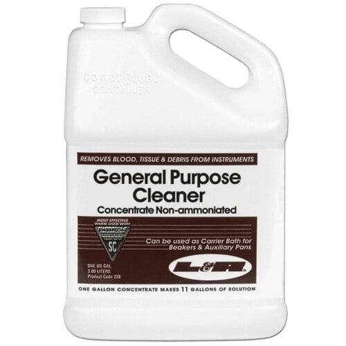 L&R General Purpose Ultrasonic Cleaning Solution, Non-Ammoniated, Concentrate, 1 Gallon Bottle, 228
