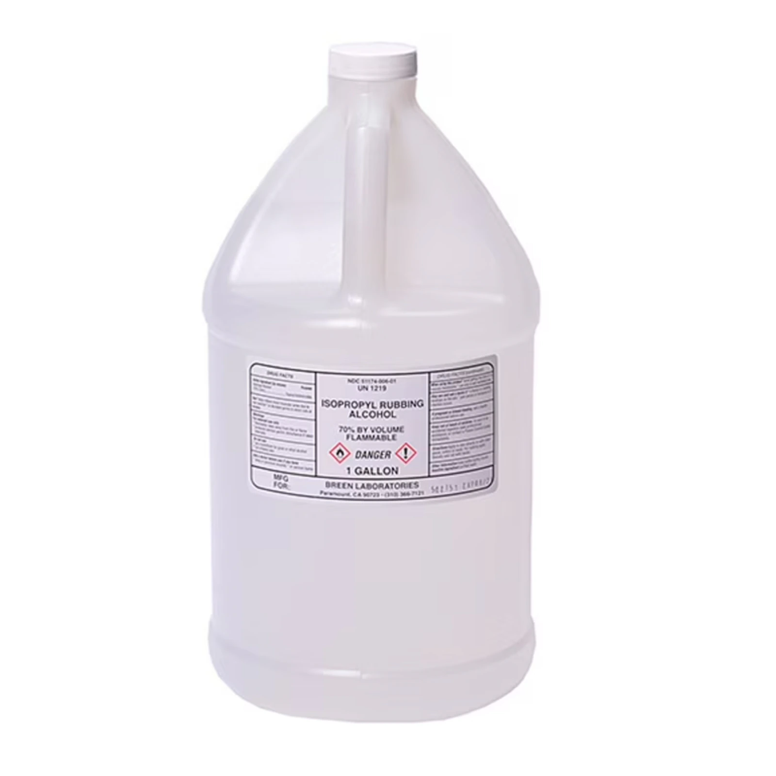Isopropyl Rubbing Alcohol 70%, 1 Gallon (128 fl oz) Bottle, 4/Case