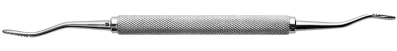 Bone File D/E #12 Howard, Double-Ended Stainless Steel Surgical Instrument