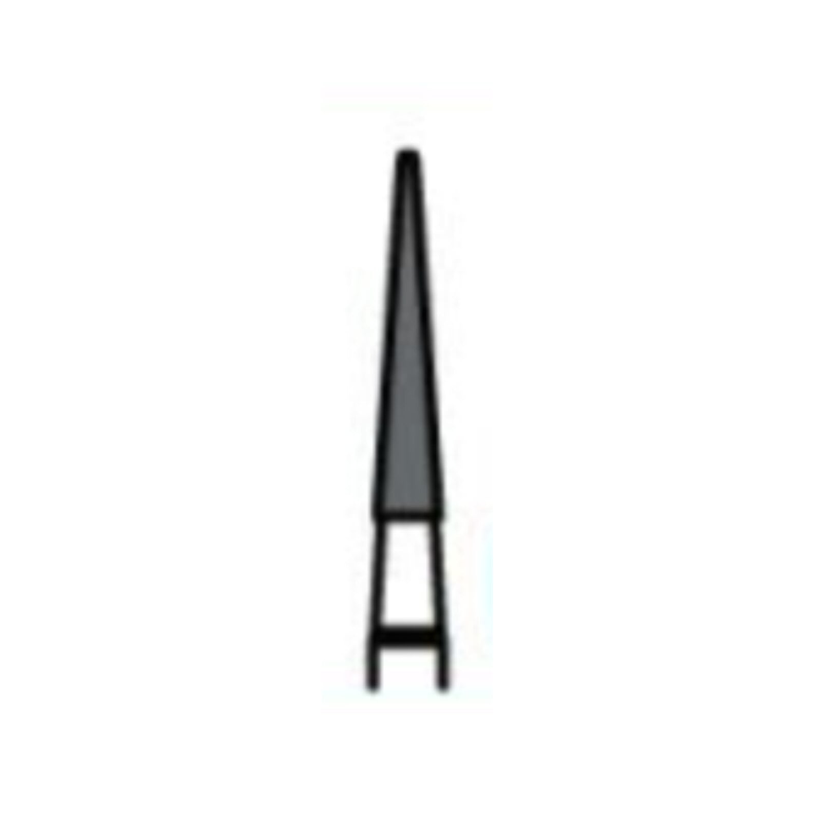 Johnson Promident Carbide Bur EF9, Safe End Pointed Taper, Friction Grip, 1.4mm Head Diameter, 9mm Head Length, 5/Pk