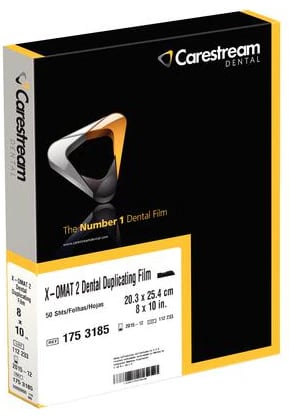Carestream Health X-Omat 2 Dental Duplicating Film, 8" x 10", 50/Box, 1753185