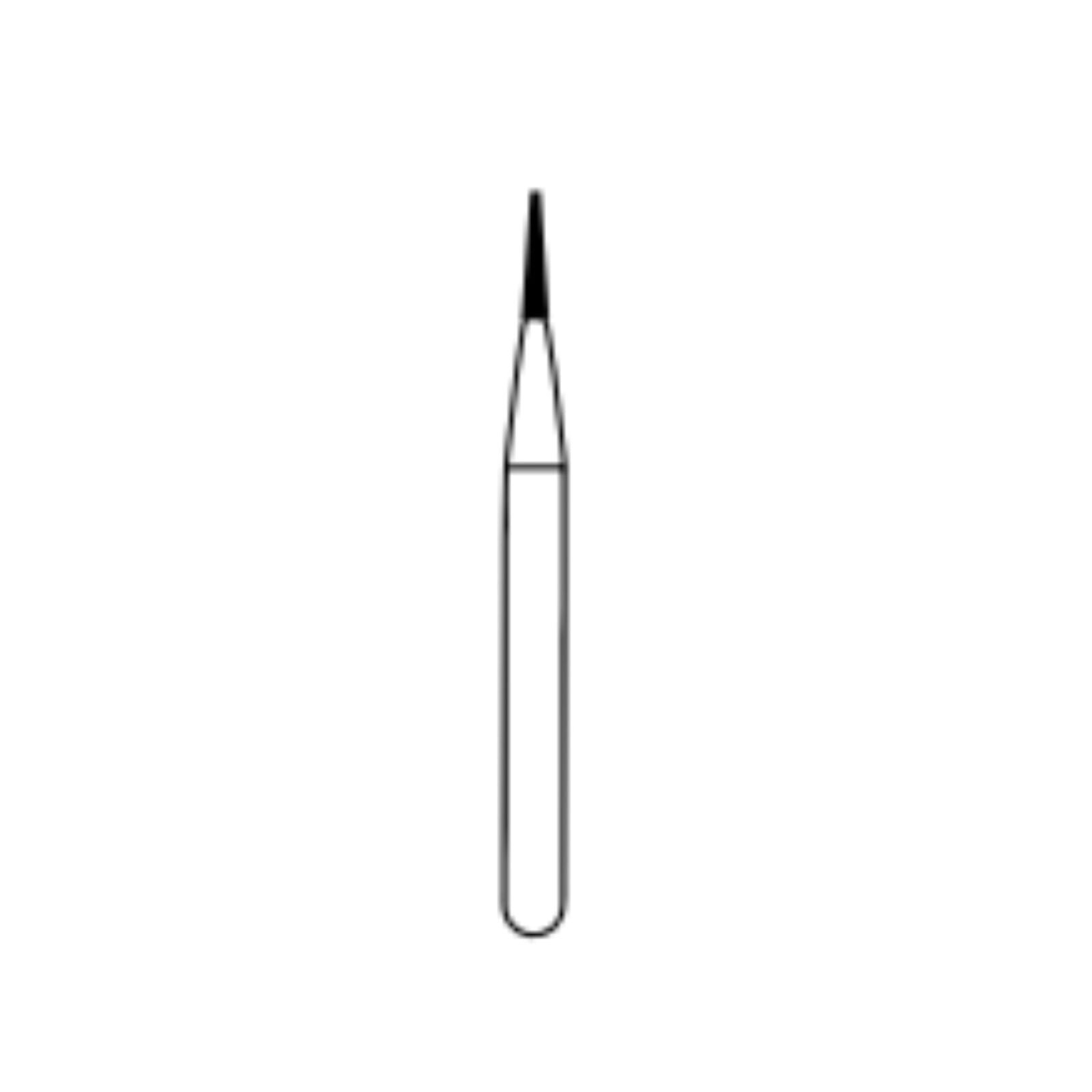 Alpen FG Carbide Bur #167, Tapered Fissure, Friction Grip, 0.7 mm Diameter, 10/Pkg