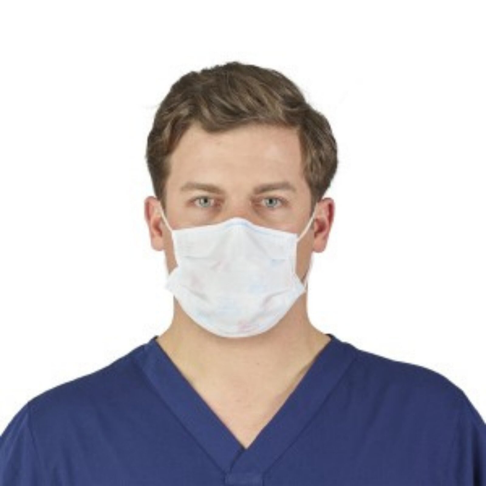 Halyard Fluidshield Earloop Procedure Masks, Blue, ASTM Level 3, 40/Box