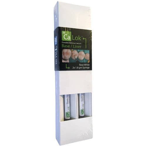 Ca-Lok Calcium Hydroxide Base/Liner Kit, 1.8g x 2 Syringes, White, 05-7000