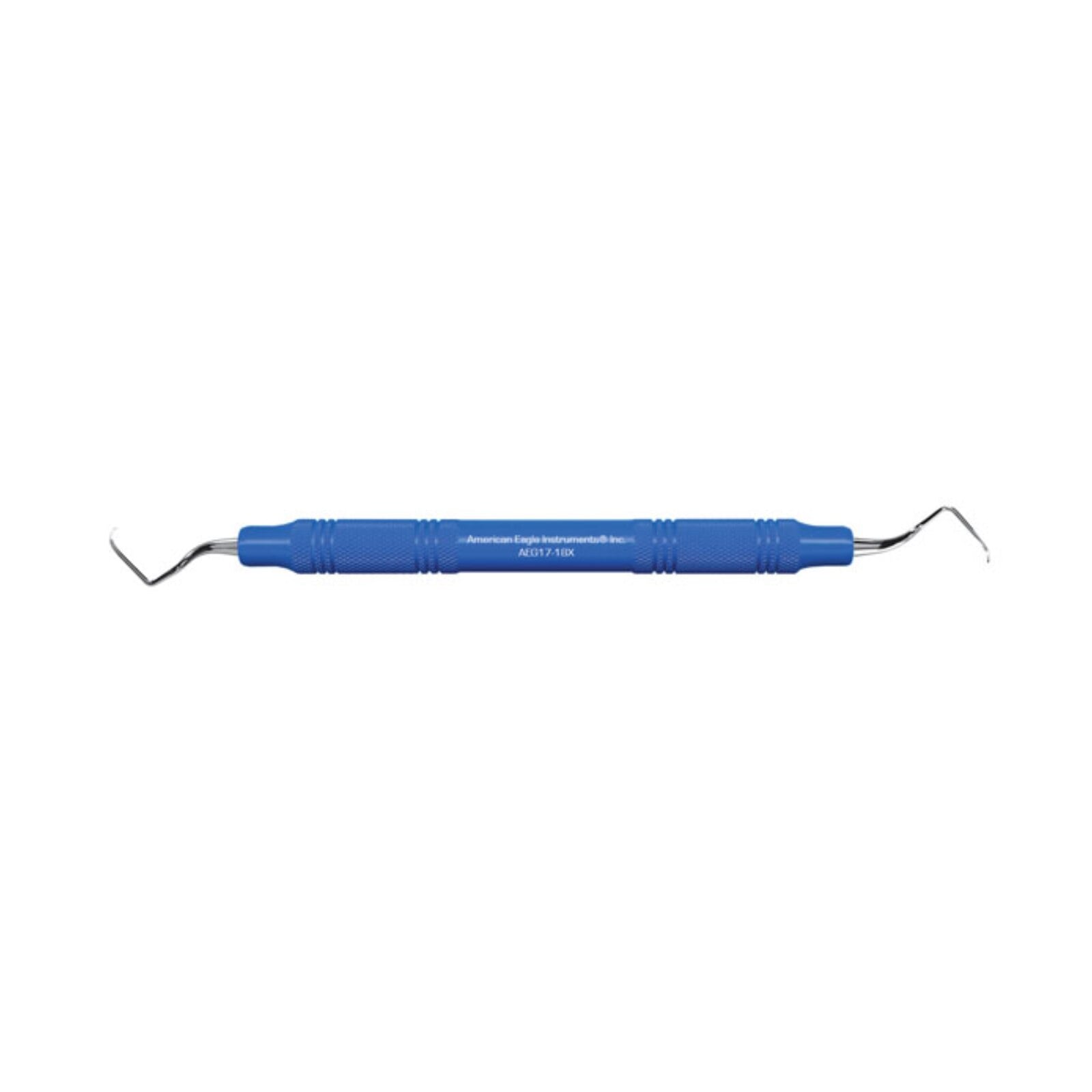 American Eagle Gracey Curettes 17/18, Standard, Double End, 3/8" EagleLite Stainless Steel Handle, AEG17-18Z