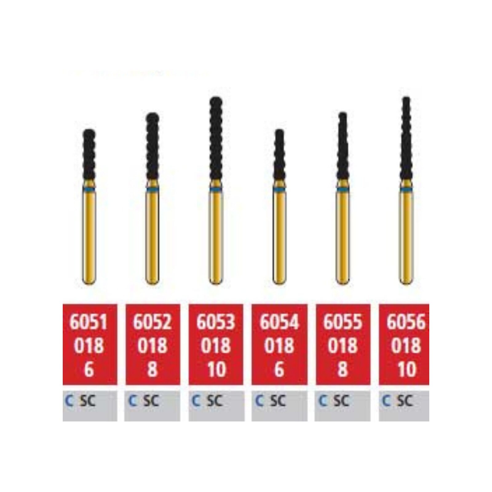 Alpen Multilayer Diamond FG 801-023 XF, Round, Extra Fine, Friction Grip, 5/Pk