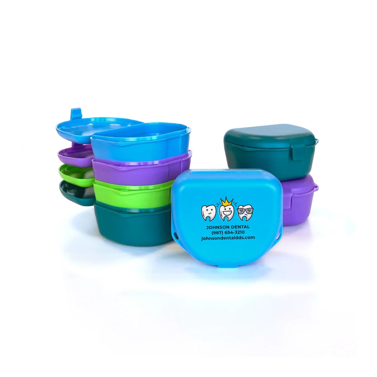 Zirc Imprinted Retainer Box, 1" Deep, Assorted Colors, 144/Pack, 25V500