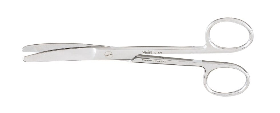 Miltex OR Scissors 5.5" Curved Blunt/Blunt, Stainless Steel