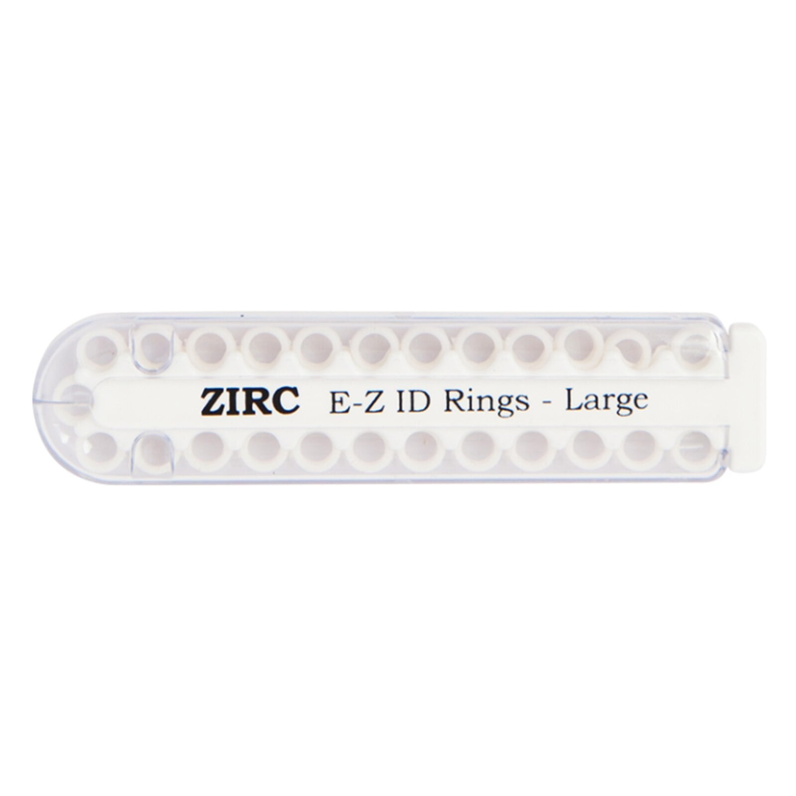Zirc E-Z ID Instrument ID Rings, Large, White, 25/Pkg, 70Z200A