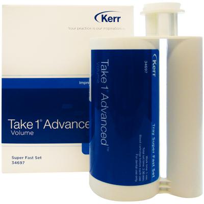 Kerr Take 1 Advanced VPS Impression Material, Rigid Tray, Super Fast Set, Dark Green, 2 x 380 ml Cartridges, #34826