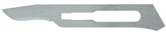 Carbon Steel Sterile Surgical Blades, Size #15, 100/Pk