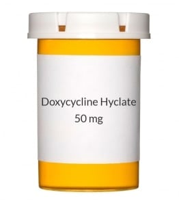 Doxycycline Hyclate Tablets 50mg, 50 Count Bottle