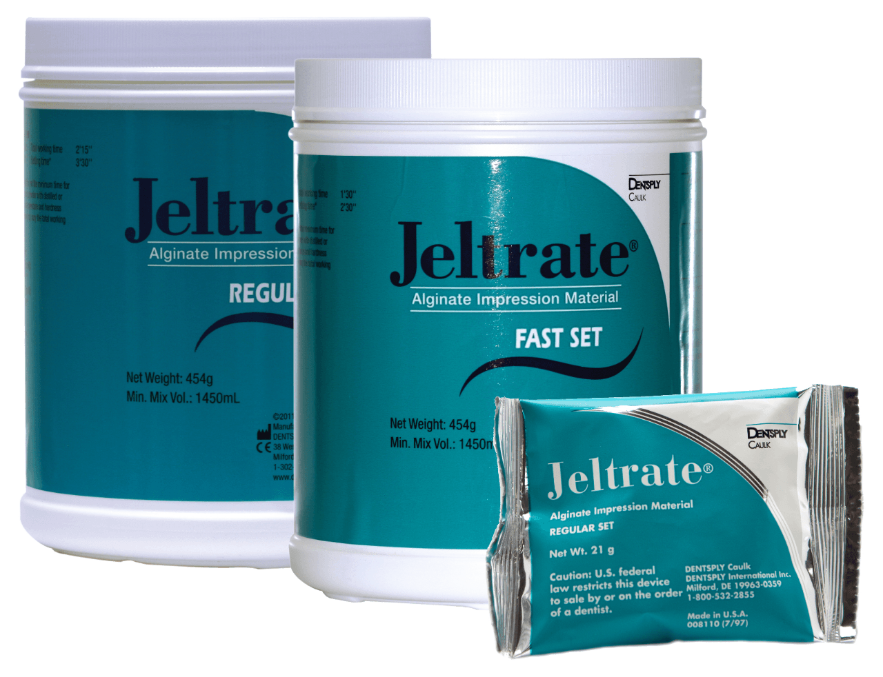 Jeltrate Alginate Impression Material, Regular Set, 9 x 1 lb Cans