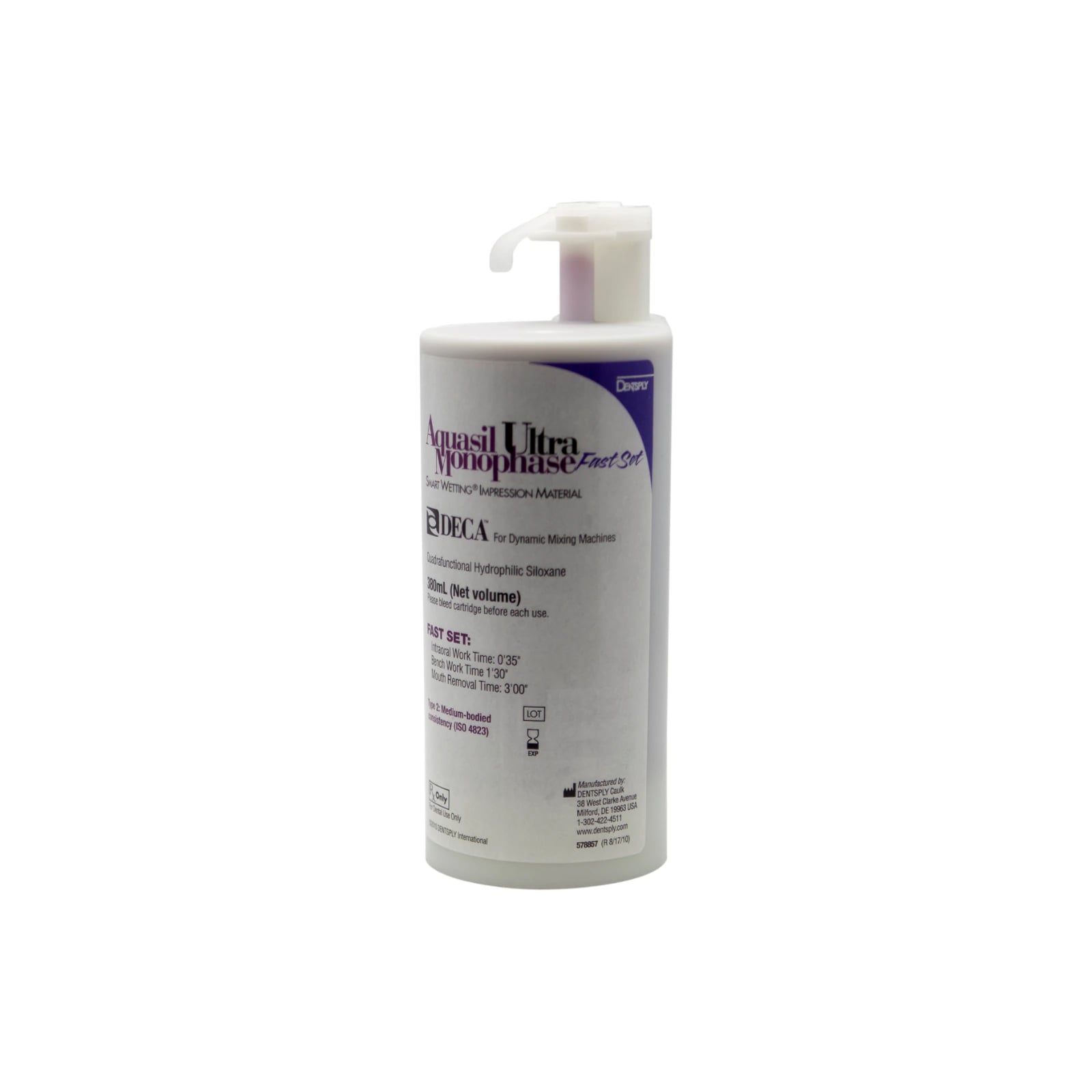 Aquasil Ultra DECA Refill, Monophase Fast Set, 380 ml Cartridges, 2/Pack