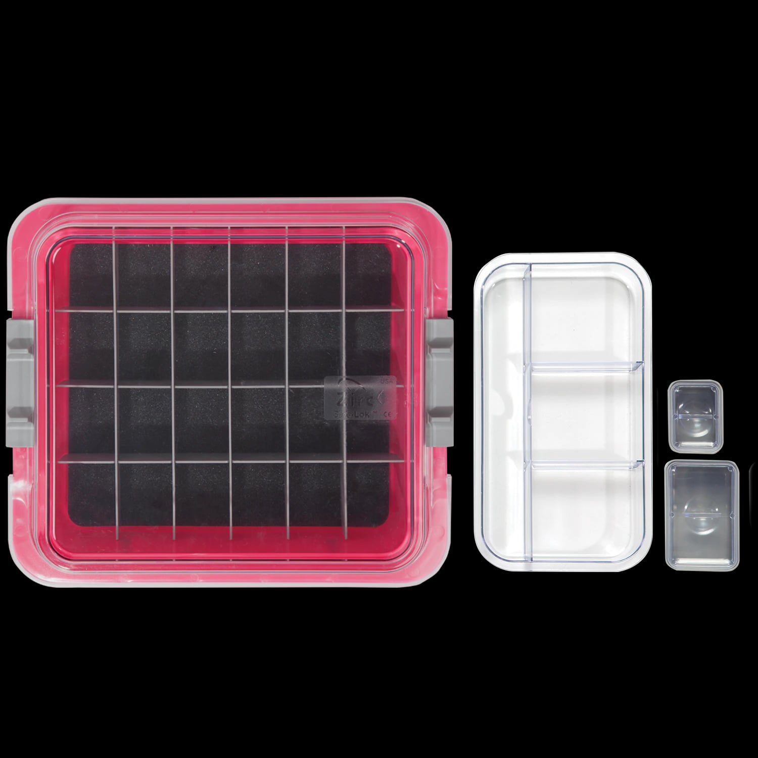Zirc Procedure Tub Complete Kit, Neon Pink, 12-5/8" L x 11-1/4" W x 4" H, 20Z455-S