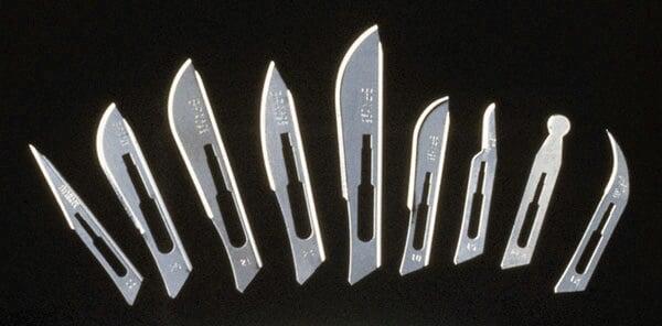 Bard-Parker Stainless Steel Surgical Blades, Sterile, #11, 50/Box
