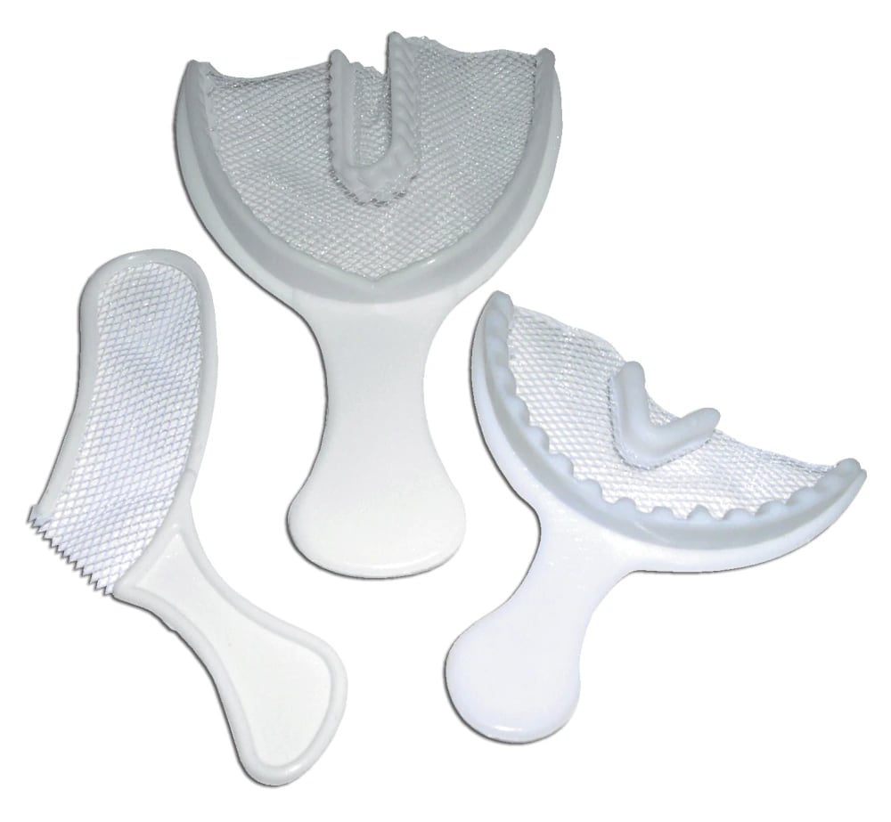 Bite Registration Trays, Metal and Plastic, Wide Posterior/Full Arch, 100/Box