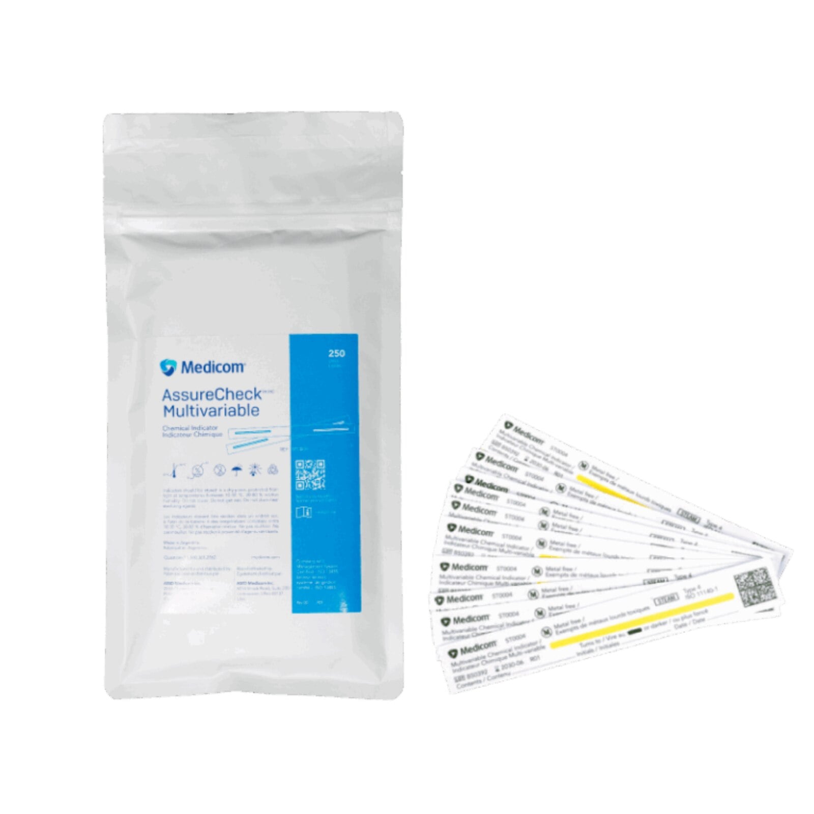 Medicom AssureCheck Multivariable Chemical Indicator Type 4, 250/Pk