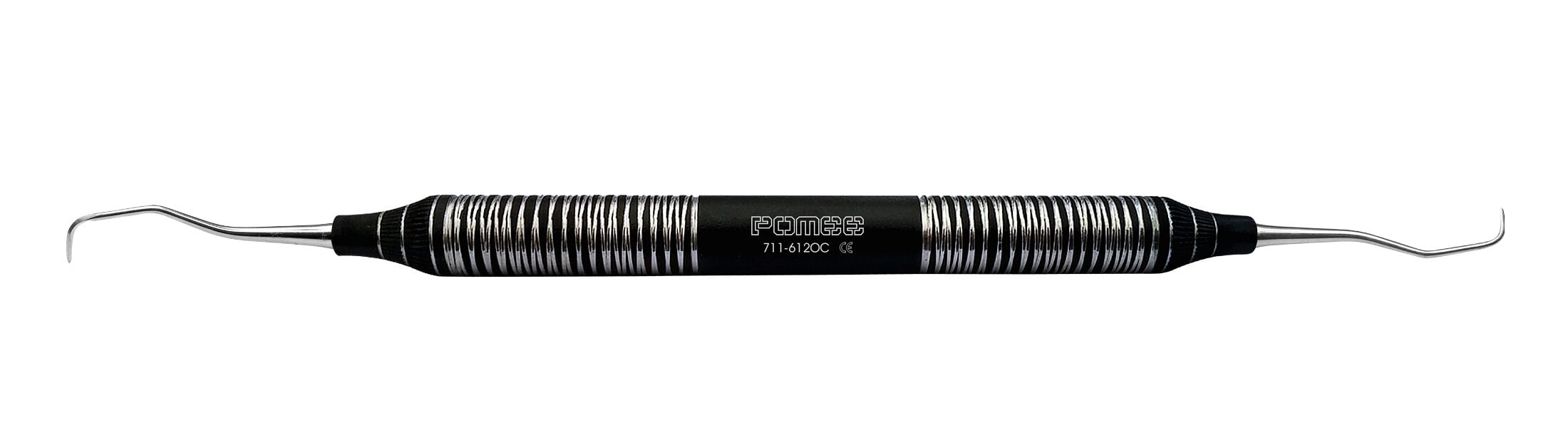 Pomee USA Gracey Curette #1/2, Hollow Handle 9.5mm, Ultra-Lite Onyx