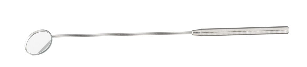 Miltex Laryngeal Mirror with Handle, #4, Cone Socket, Front Surface, Stainless Steel