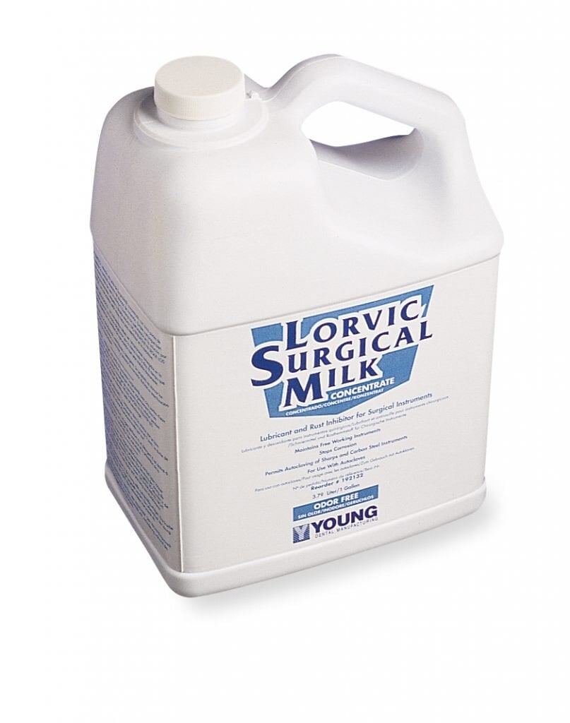 Lorvic Surgical Milk, 1 Quart Bottle, Pre-Autoclave Dip, Young Dental, 192132