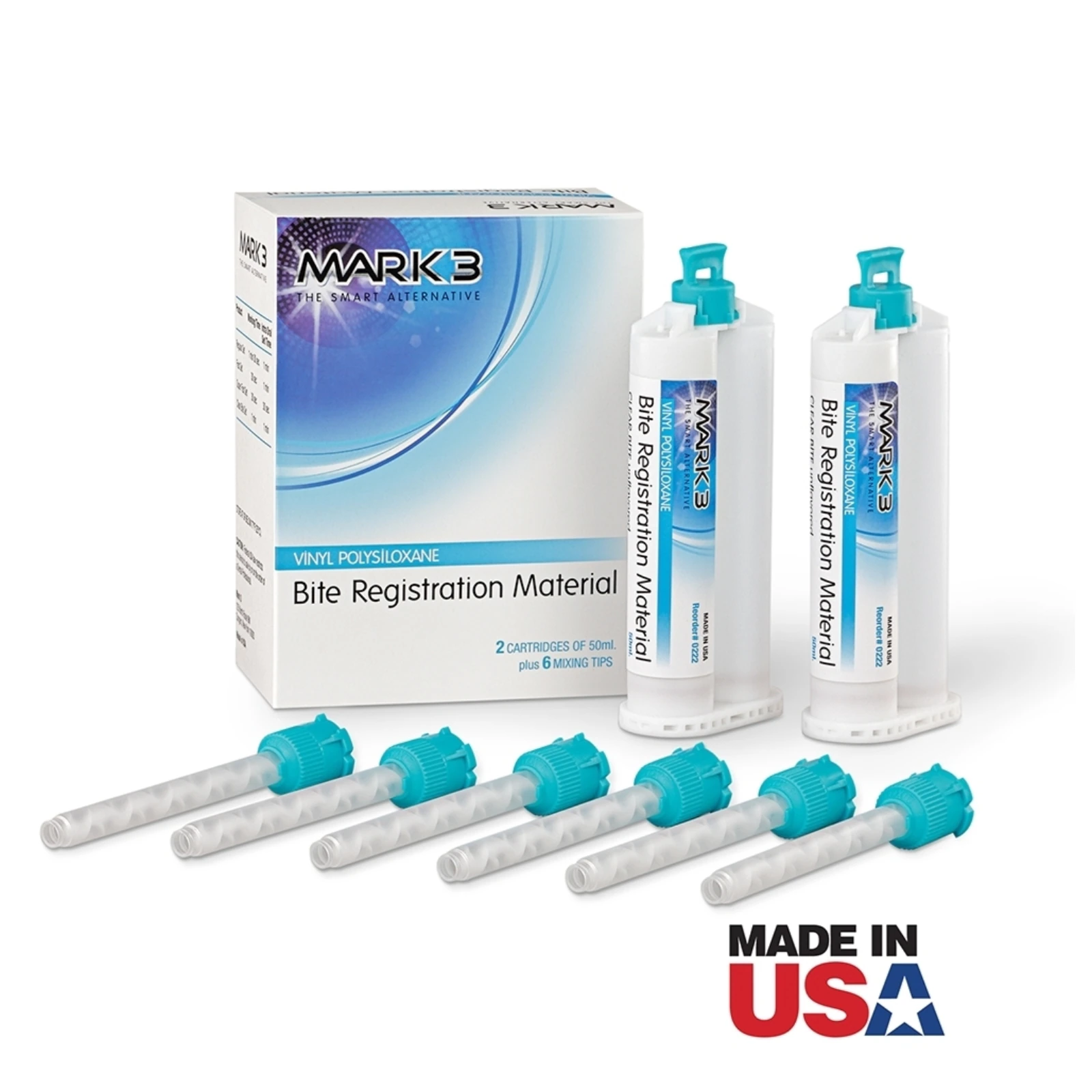 MARK3 Bite Registration Material, Fast Set, 2/Pk