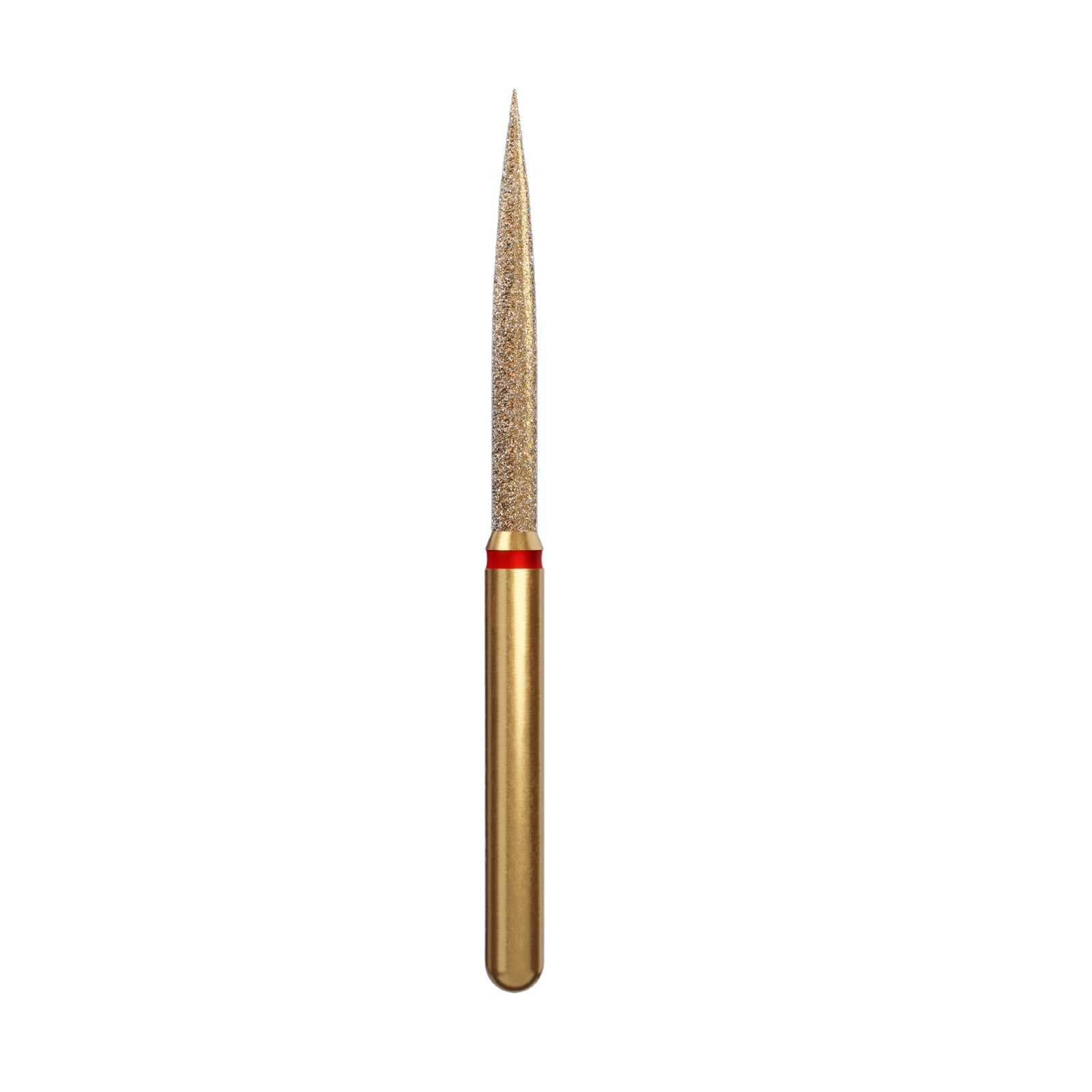Alpen Multi-Use Diamond Bur FG #864 Flame Shape, Fine Grit, 1.4mm, Red Ring, Pack of 5