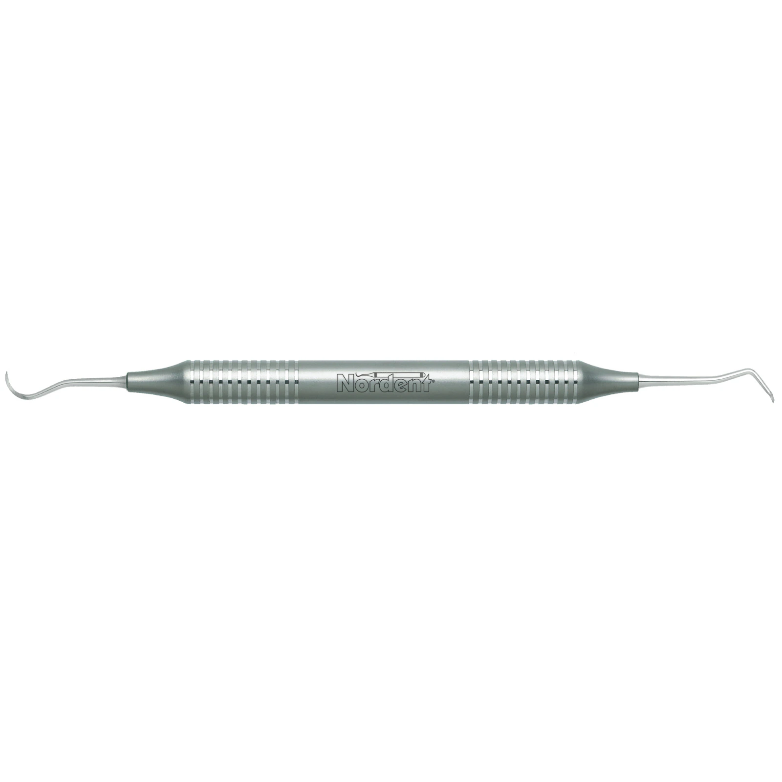 Nordent Anterior Sickle/Spoon Scaler, Double-Ended, #1, DuraLite Round Handle, RESCN1