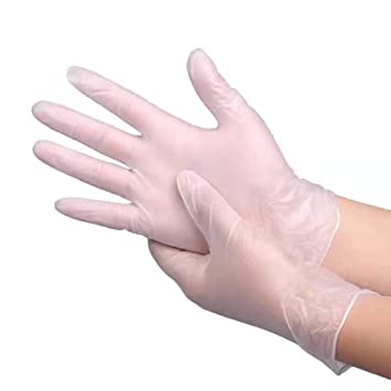 Vinyl Exam Gloves, Powder Free, Latex Free, Large, 100/Box, 10 Boxes/Case