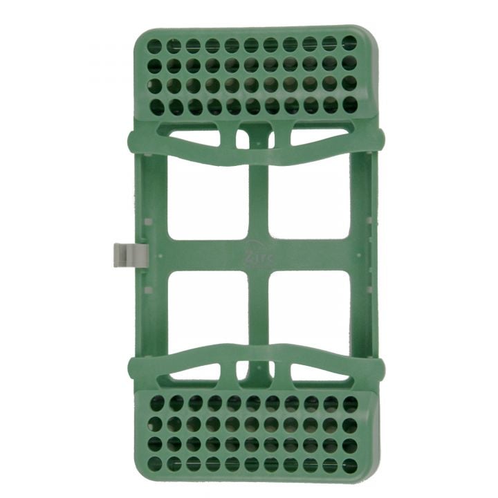 Zirc Dental E-Z Jett 8-Place Slim Instrument Cassette, Green