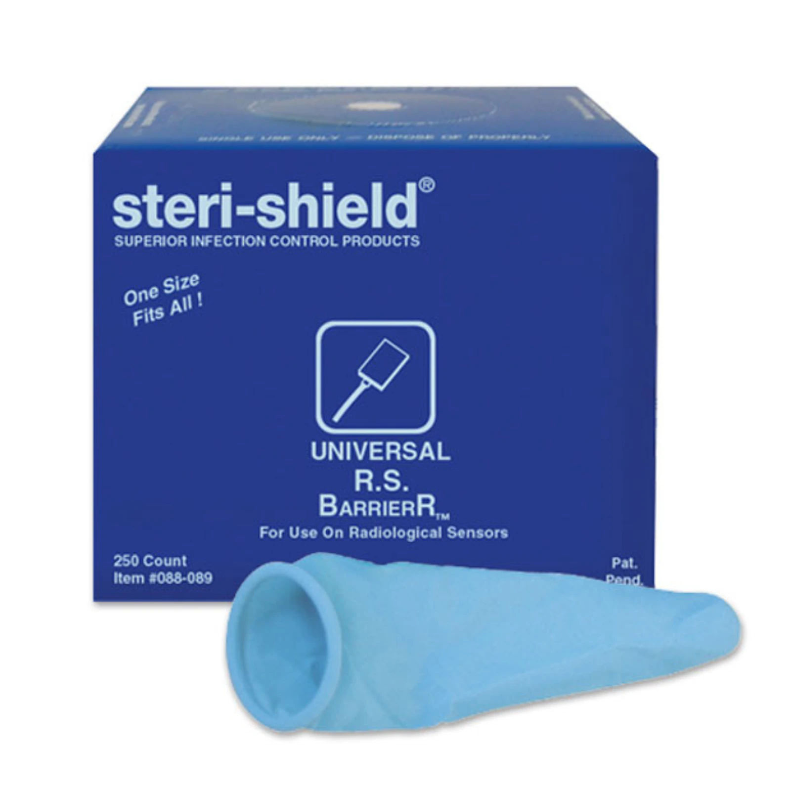 Steri-Shield Universal R.S. Barrier Latex Blue, 250/Box, 088-089