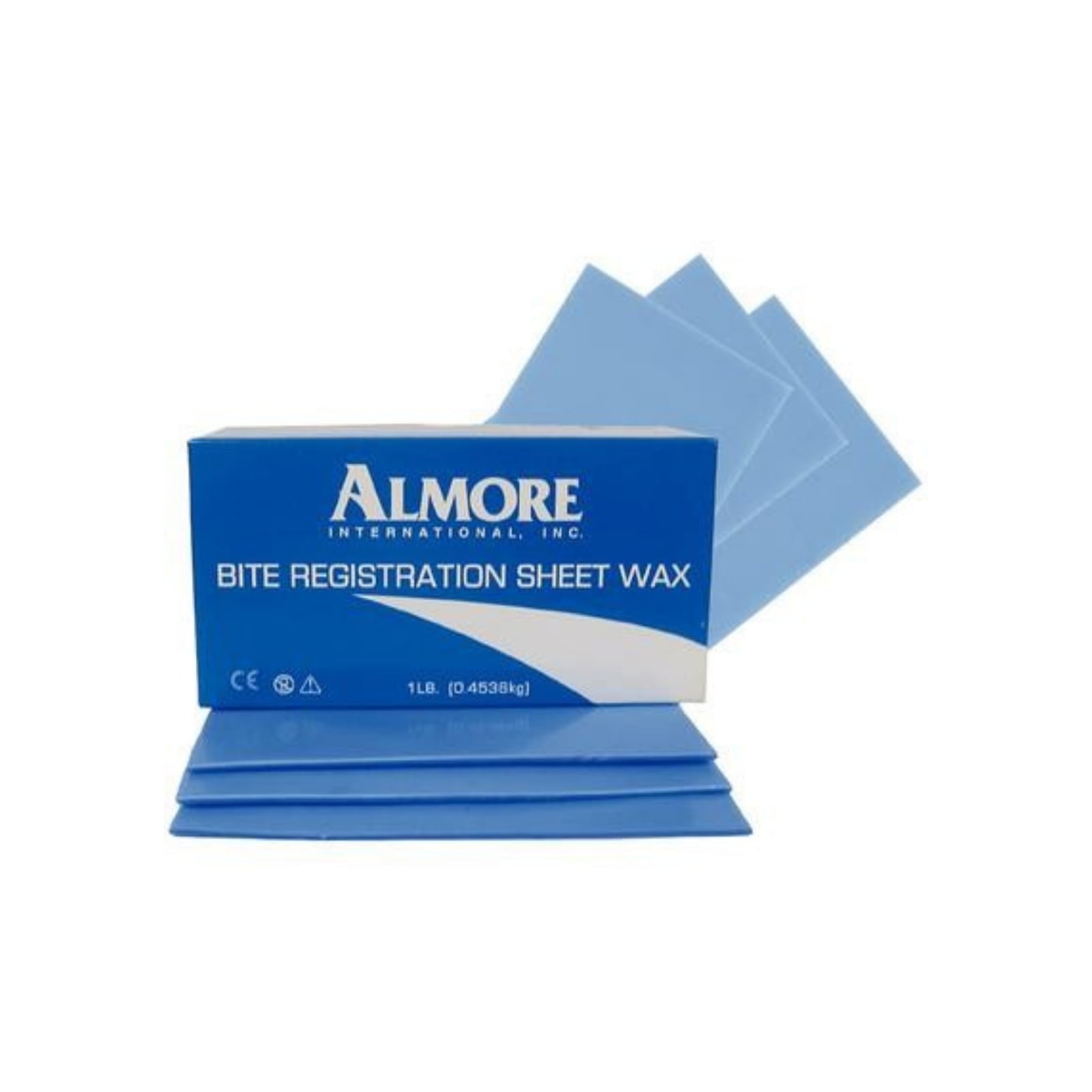 Almore Bite Registration Wax Sheets, Blue, Regular, 1 Lb, 42600