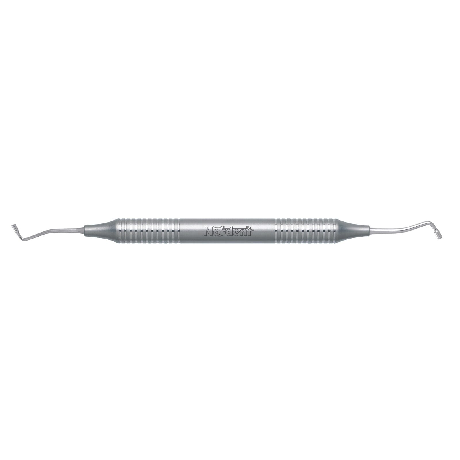 Nordent Condenser DE Plain Black's #1-2 DuraLite Round Handle, Double-End, 1.9-2.3mm, Stainless Steel, RECN6-P-8