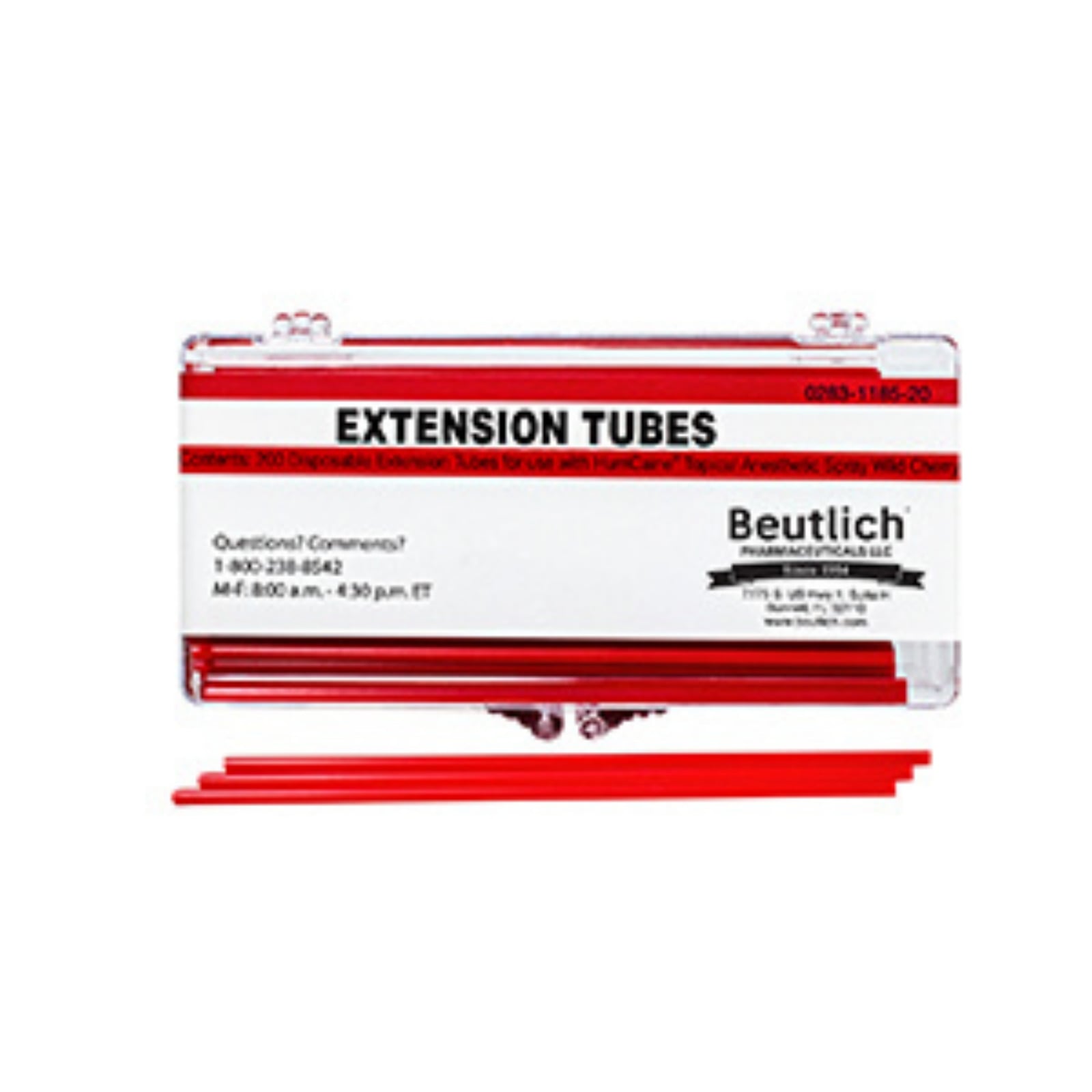 Hurricaine Topical Anesthetic Spray Disposable Extension Tubes, 200/Pk, 1185-20