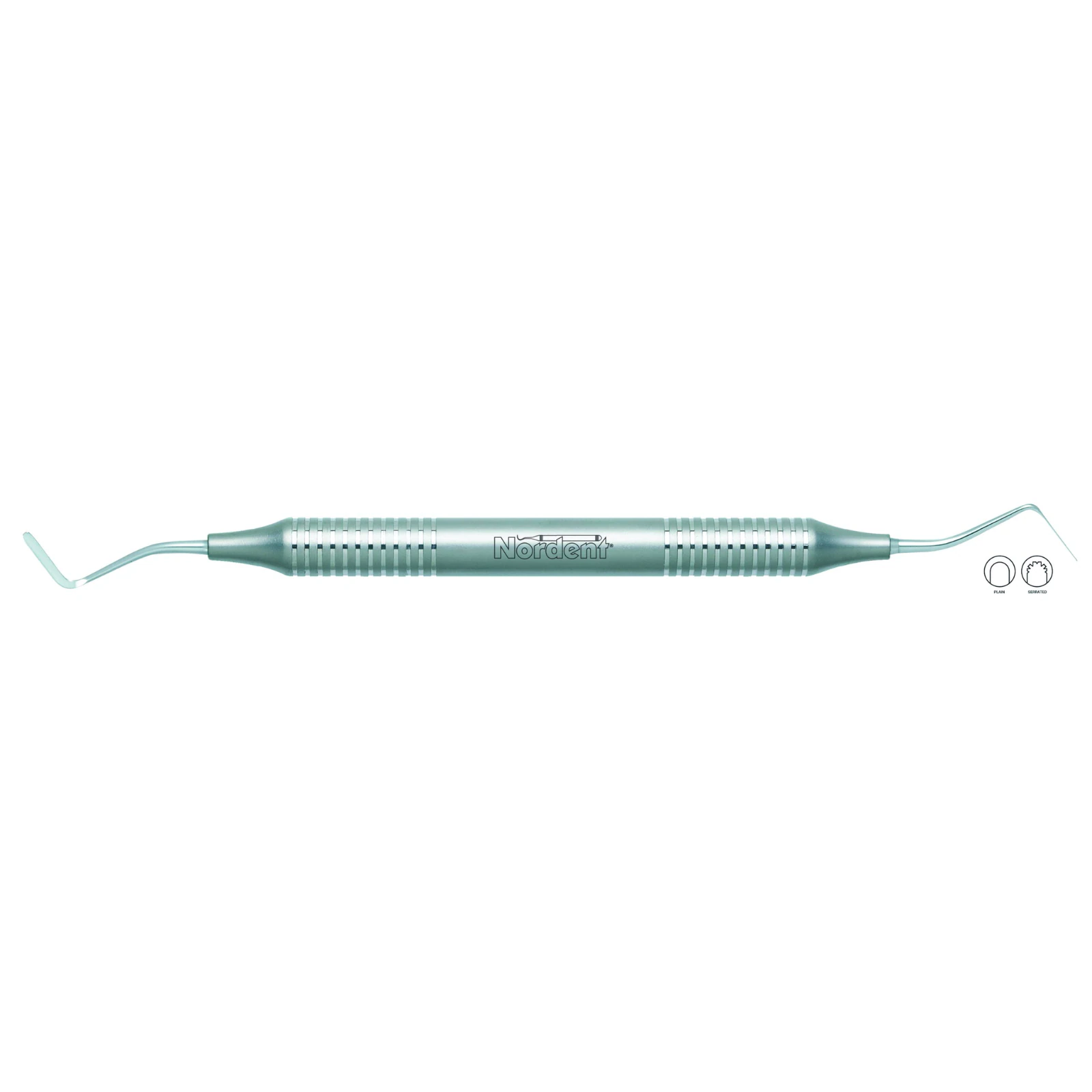 N122 Serrated Tips Gingival Cord Packer, Double-Ended, DuraLite Round Handle