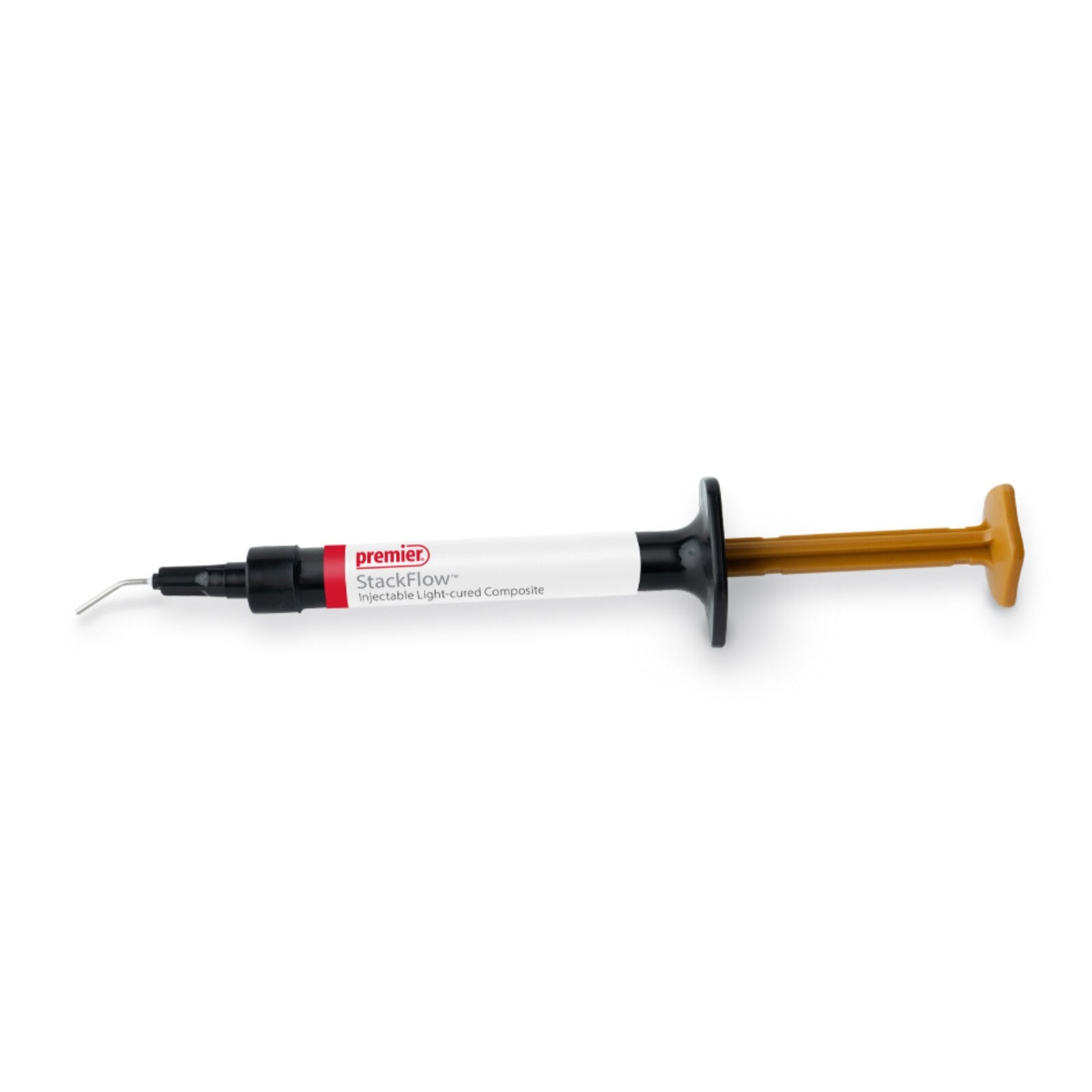 Premier Dental StackFlow Injectable Light-Cured Flowable Composite, Bleached Shade, 2.5g Syringe, 2/Pk